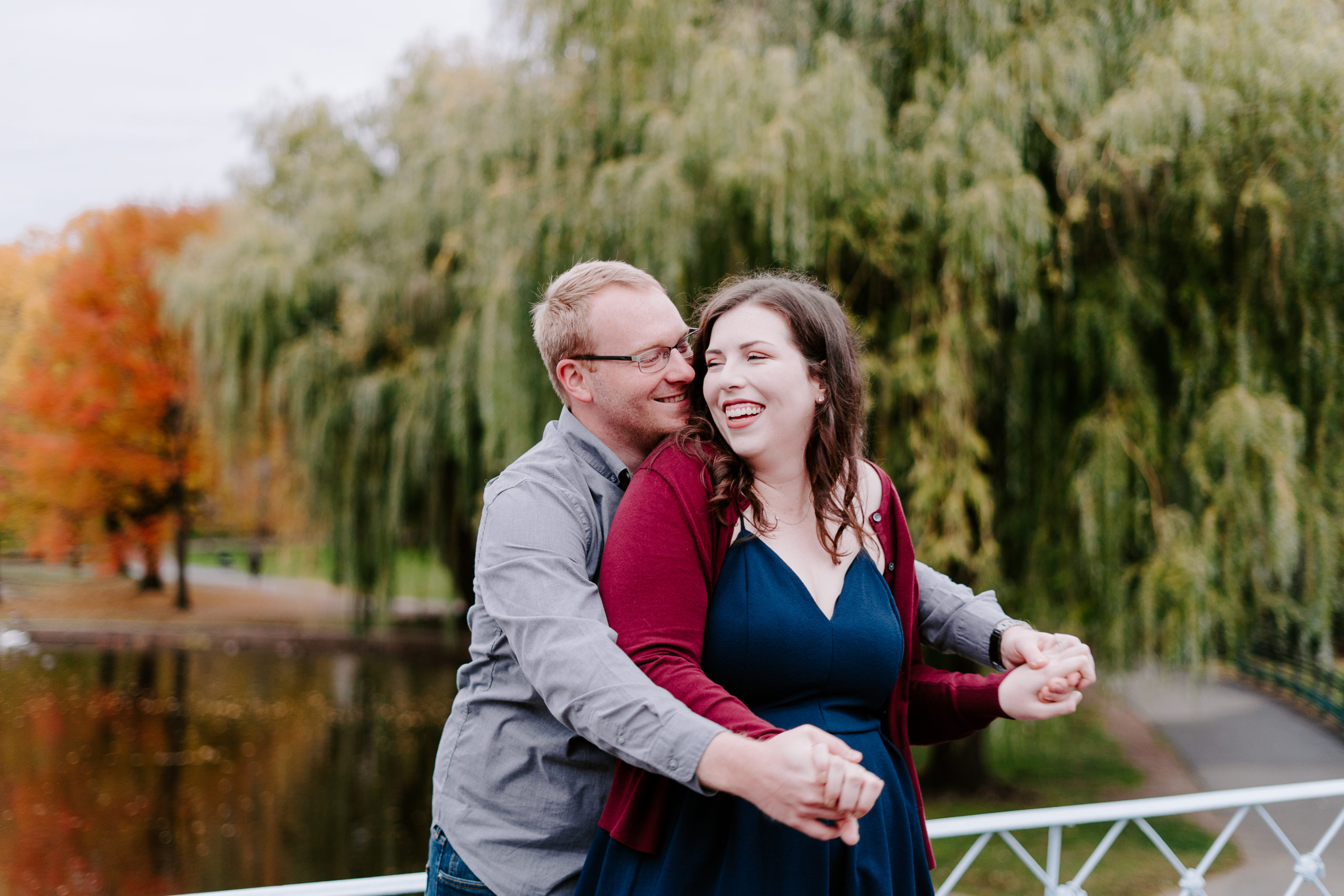 Boston Public Garden Engagement Photos