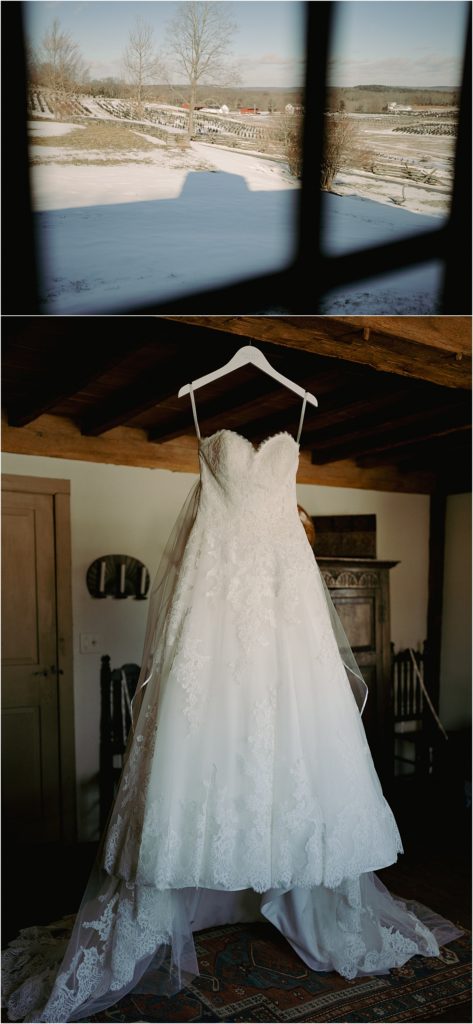 Intimate Winter Bridal Details