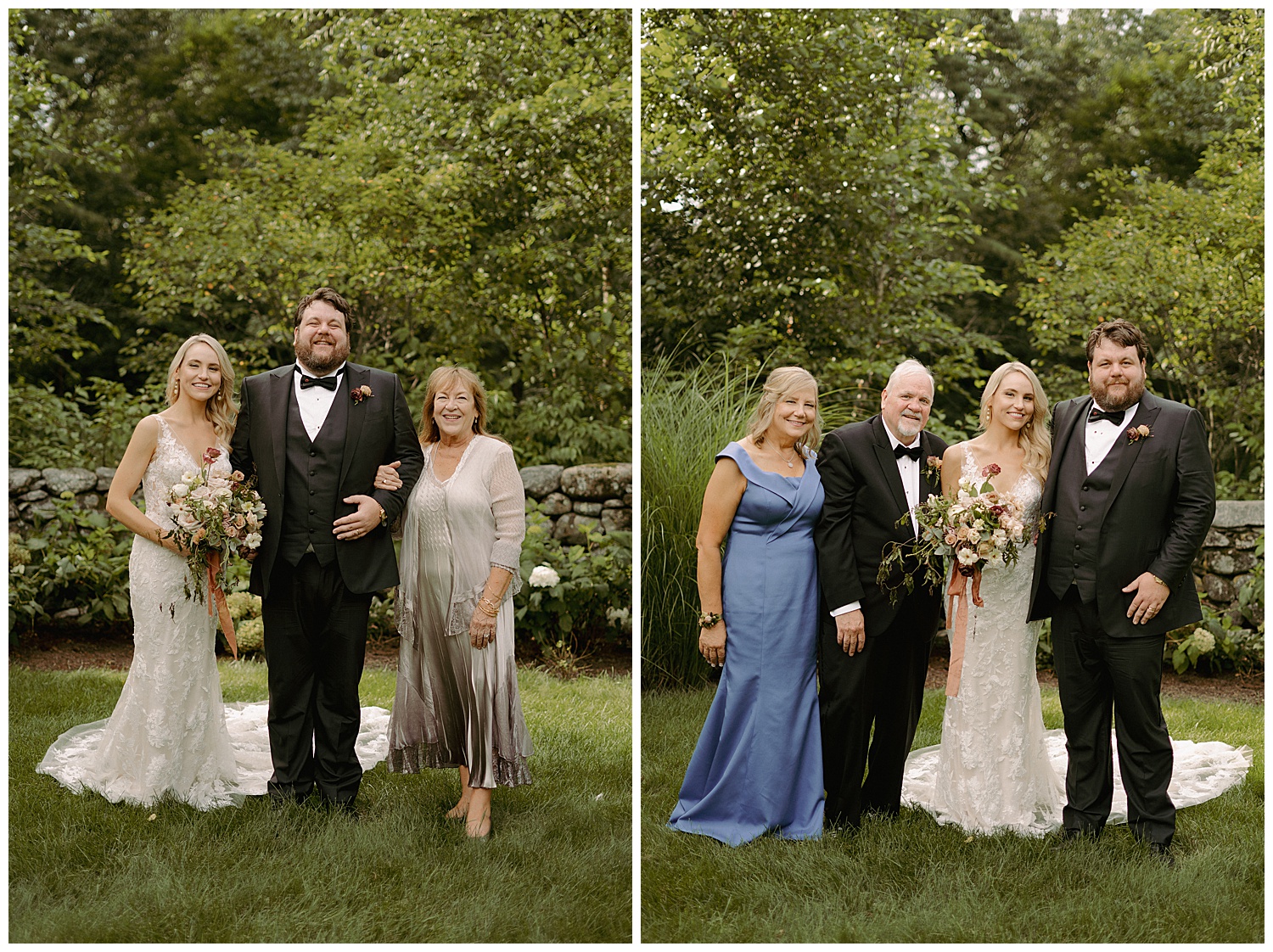 Summer Garden Wedding Family Photos