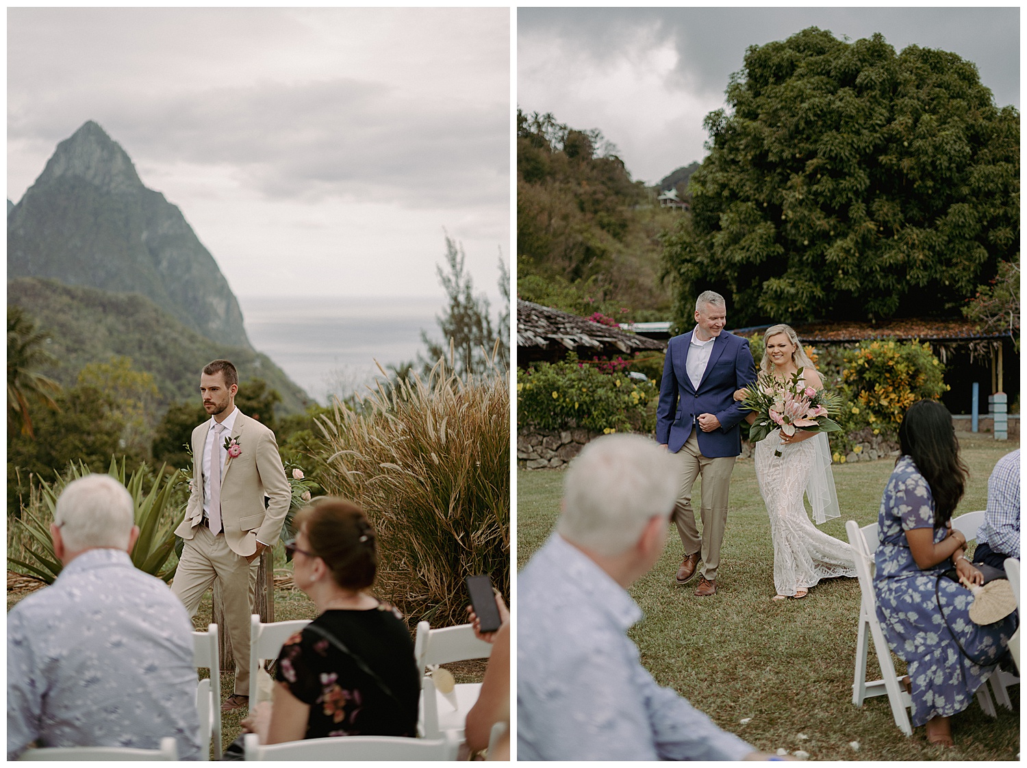 Destination Wedding Ceremony in St Lucia at La Haut Plantation