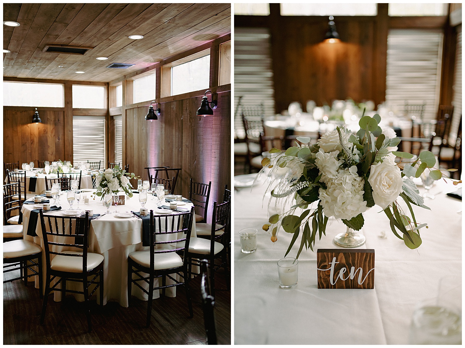 Elegant Spring Winery Wedding Reception Space