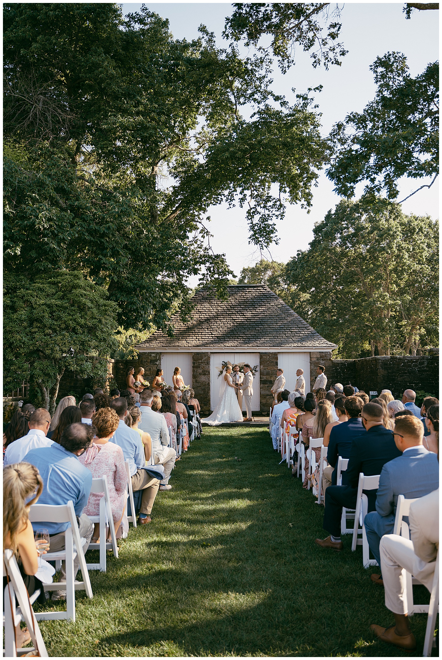 Modern & Timeless Summer Wedding Ceremony