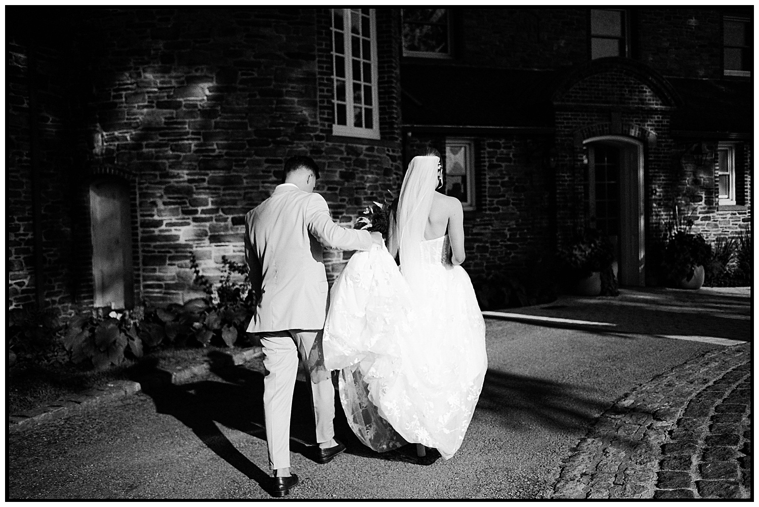 Black and White Wedding Film Photos, Lauren Hawkins Photography